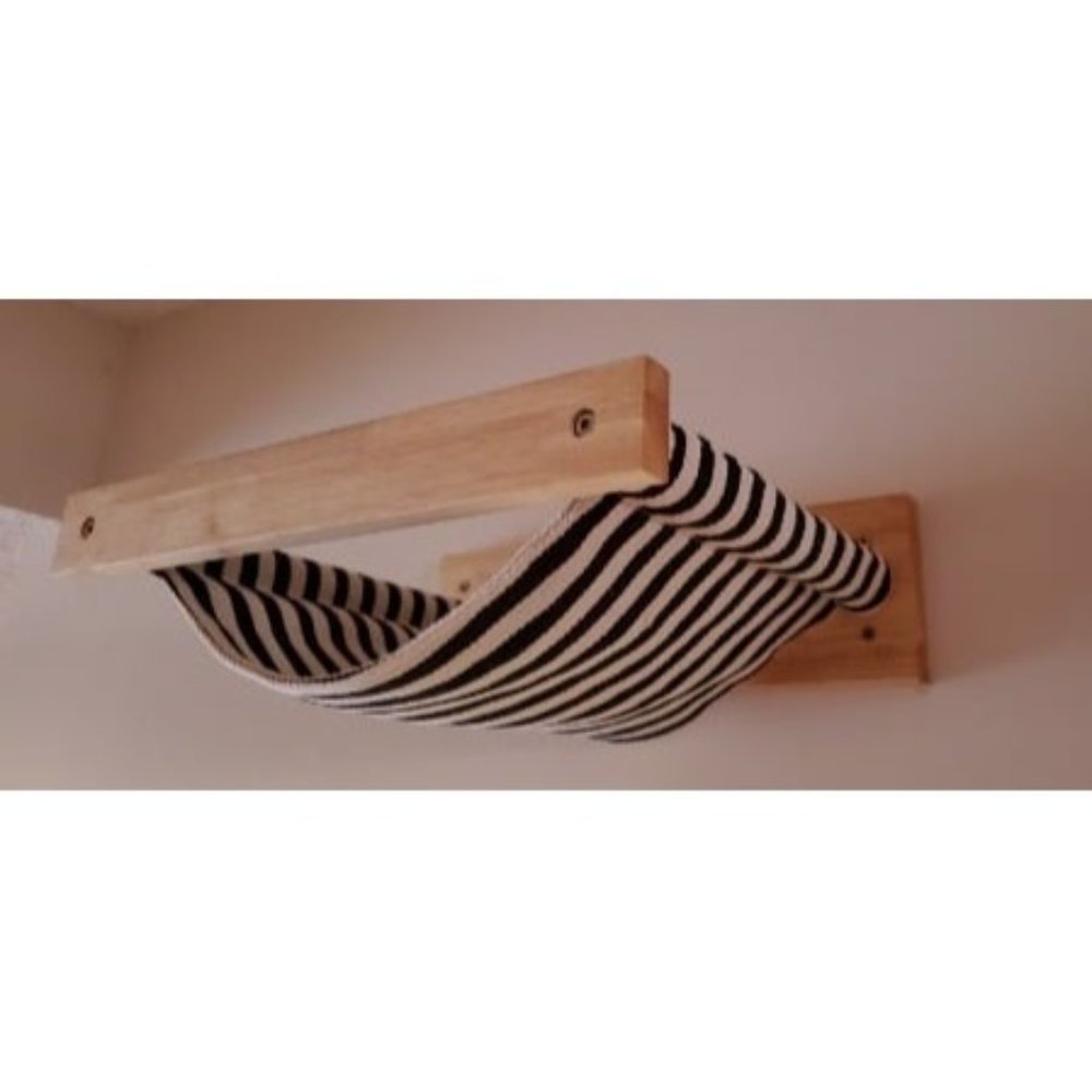 New Hammock Mounted Cat Beds and Perches, Wooden Wall Furniture - Picture 1 of 1
